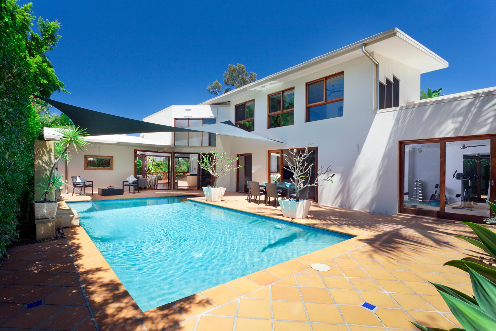 Backyard with Swimming Pool