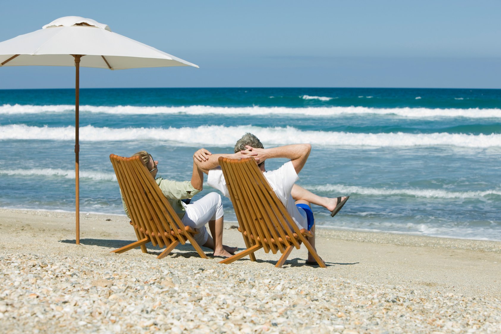 retired couple in chairs